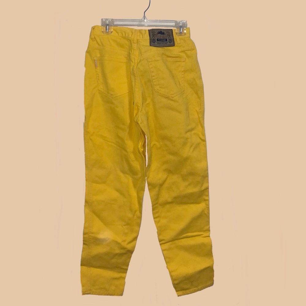 vintage yellow gitano jeans